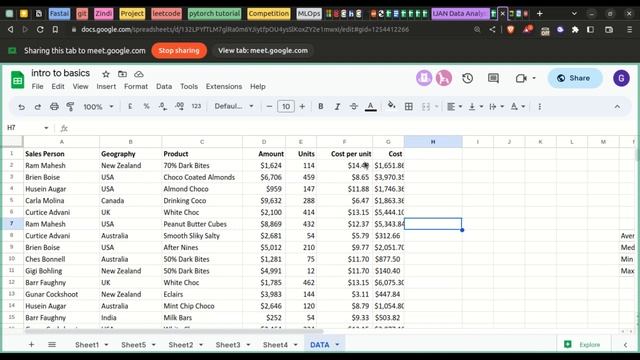 Data Analysis Class 2 Introduction to Excel Functions смотреть онлайн