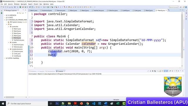 Clase calendar y SimpleDateFormat manejo de fechas en JAVA смотреть онлайн