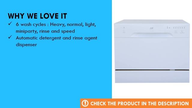 SPT Compact Countertop Dishwasher Review - Best Budget Dishwasher 2020 смотреть онлайн
