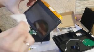 очистка матрицы проектора WZATCO C6A от строителя)