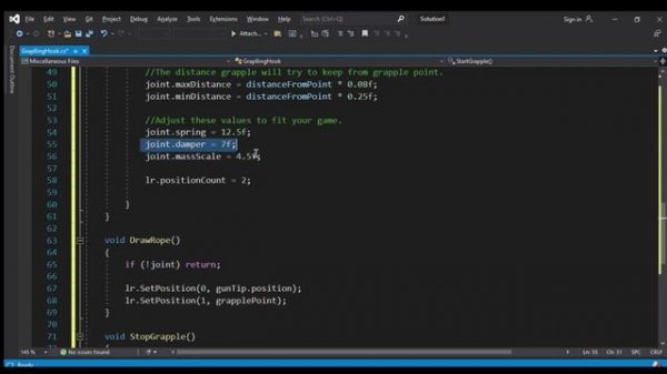 How to make grappling hook In unity 3d 2023 | Code Crafters