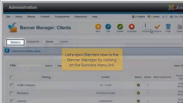 How to manage Banners in Joomla 2.5 смотреть онлайн