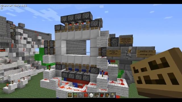 Minecraft: 4x4 Piston Door [Schematic Included]