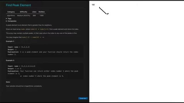 LeetCode 162 Find Peak Element (Java/Python/C++)(所有题目完整视频及代码添加小助手+VX: flageek996，网址：flageek996.com） смотреть онлайн