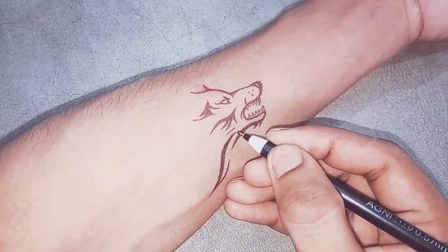 How to make wolf tattoo easy | how to make werewolf tattoo | wolf head tattoo | wolf tattoo | wolve смотреть онлайн