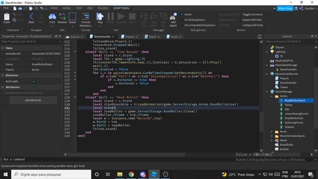 How to make a Stand in Roblox Studio Ep: 3 (TS + Road Roller) смотреть онлайн
