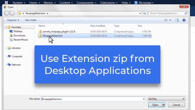 Nicepage University: Install Joomla Extension смотреть онлайн