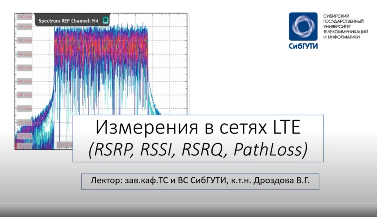 Измерения в сетях LTE (RSRP, RSRQ, RSSI, Pathloss).mp4 смотреть онлайн