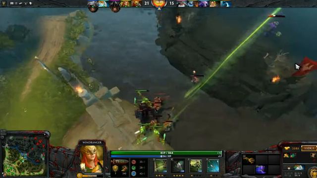 Геймплей Дота 2. Windranger Две рапиры смотреть онлайн