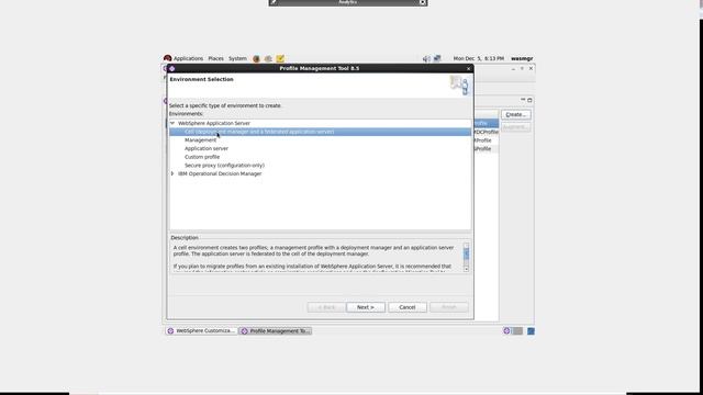 WAS Profiles, deployment manager, cells, and federation смотреть онлайн