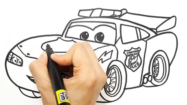 Draw LIGHTNING McQUEEN, CRUZ & DOC - Compilation . Drawing and Coloring for Kids | Tim Tim TV смотреть онлайн