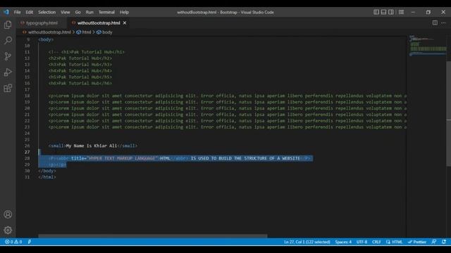 Typography In Bootstrap 5 - Bootstrap Text - More Typography Classes - Bootstrap (Hindi / Urdu) смотреть онлайн