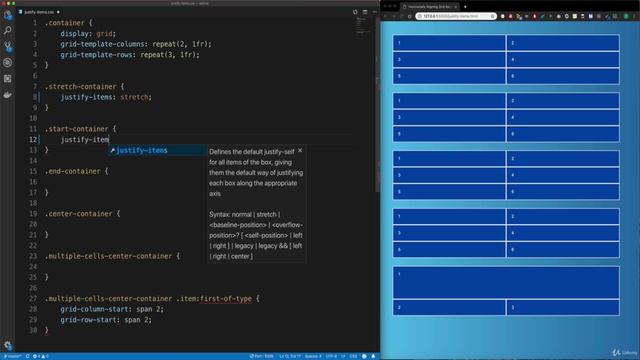 41 Horizontally Aligning Grid Items смотреть онлайн