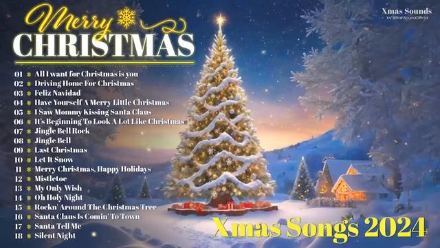 Top Christmas Songs Playlist | Classic Christmas Music With Fireplace | Merry Christmas 2024