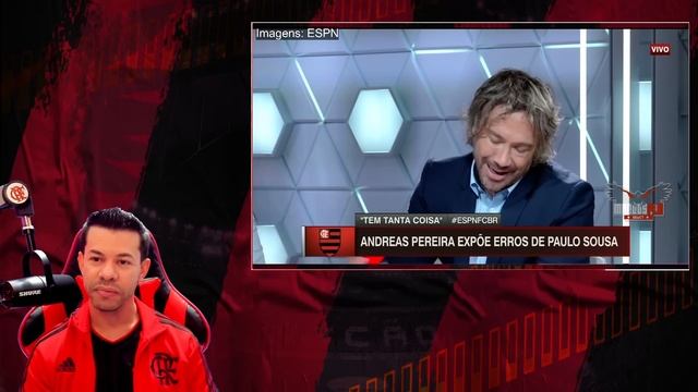 FORTALEZA x FLAMENGO - COMENTARISTAS DETONAM ANDREAS PEREIRA POR CAUSA DE PAULO SOUSA! смотреть онлайн