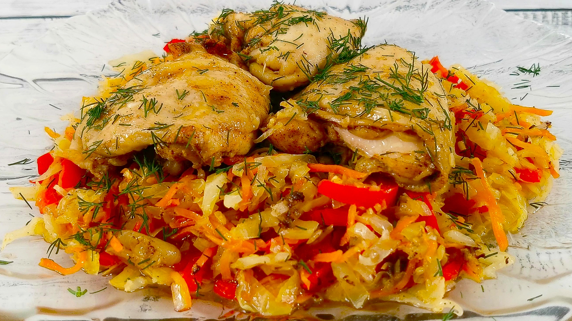 Курица в "огороде". Простое блюдо из серии все сложил и забыл смотреть онлайн