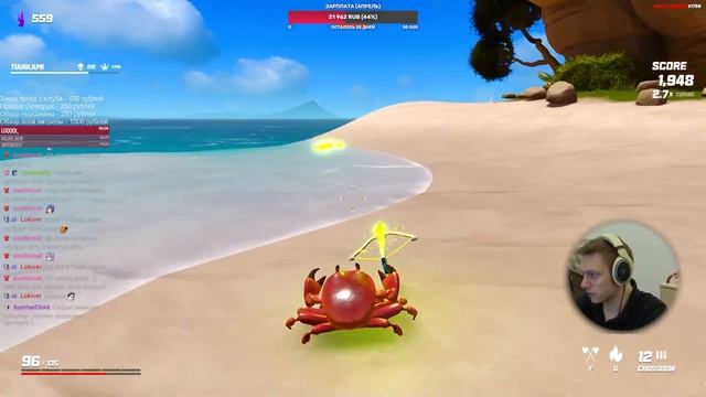 Еще немного крабика с арбалетом. + высокая сложность | Crab Champions #2 смотреть онлайн