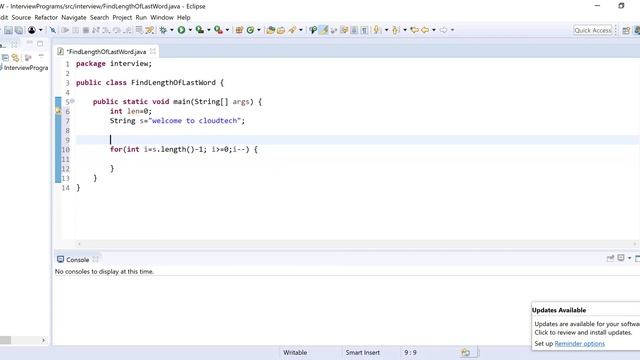 Find the Length Of Last Word in a String | LeetCode Java Program | Interview Question Answers смотреть онлайн