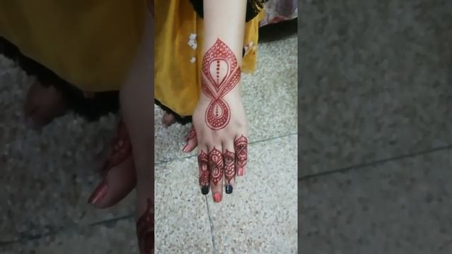 Tip Tip barish song black colour mehndi design status video |new mehndi design смотреть онлайн