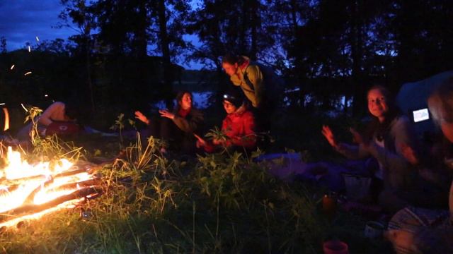Селигер 2015. Вечер у костра. смотреть онлайн