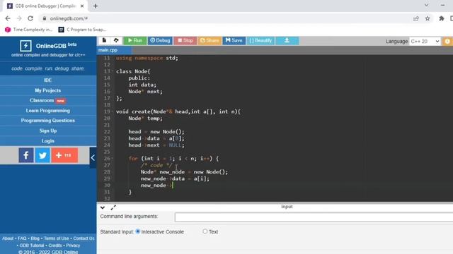 Create linked list from a given array C++ || Linked List || Data structures смотреть онлайн