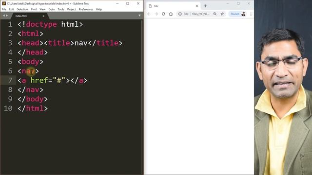 Nav tag - html 5 tutorial in hindi - urdu - Class - 59 смотреть онлайн
