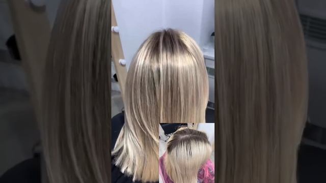 Выход из тотал блонда в натуральный #блонд #LEBEL от #SalonMiroslava смотреть онлайн
