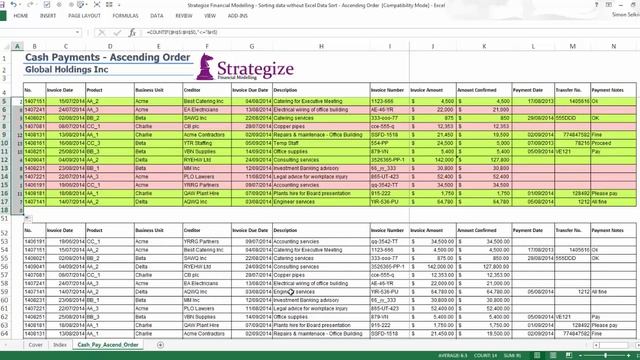 Sorting data without Excel Data Sort смотреть онлайн