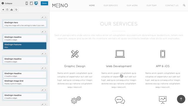 Mono - Free One Page WordPress Website смотреть онлайн