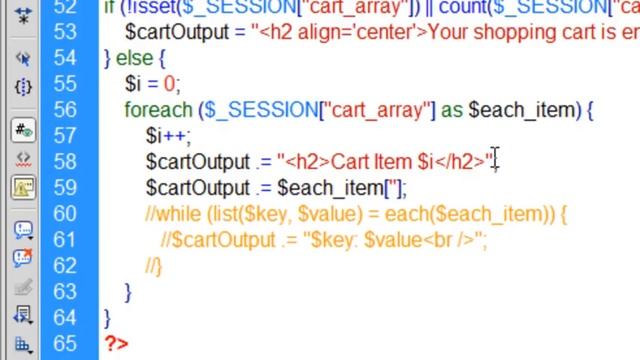 11 Display the PHP Shopping Cart смотреть онлайн