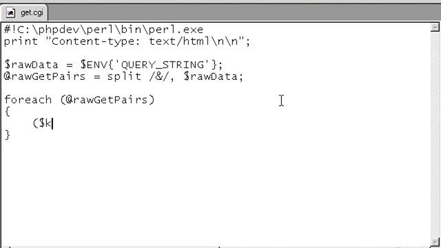 VTC Player Perl Fundamentals, Accessing GET variables смотреть онлайн