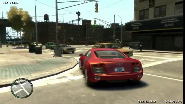 GTA 4 Car Mods AUDI R8 смотреть онлайн