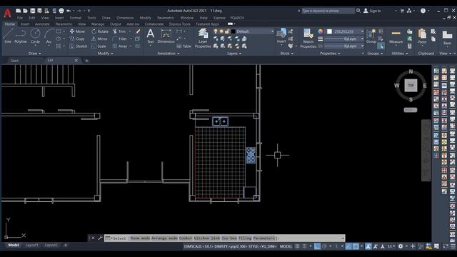 عمل التأثيت الأتوماتيكي للمخططات (Automatic Furniture) بضغطتين (دورة تعليم اضافة YQArch) على AutoCA смотреть онлайн