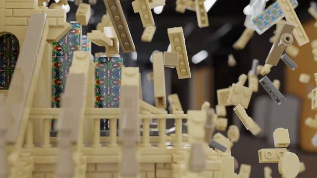 Letbricks.com Notre Dame Cathedral Model Animated Speedbuild | 8868+ Pieces | Blender Geometry Node смотреть онлайн
