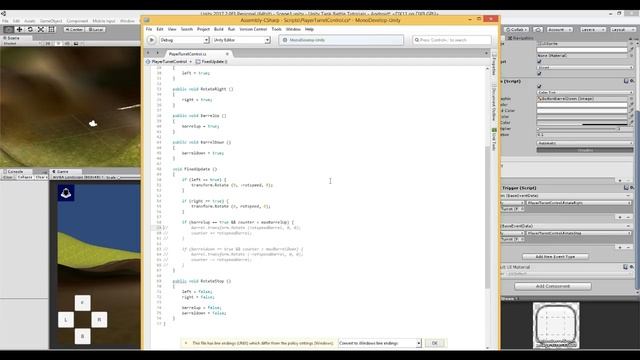 Unity Tank Battle Game Tutorial 07 - Turret 2 - Barrel Up Down смотреть онлайн