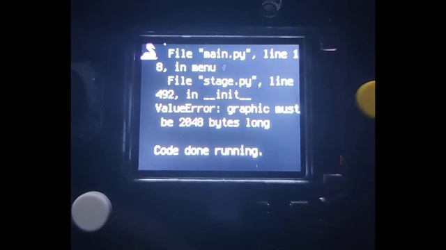 Перенос (любой) игры CicruitPython на Adafruit Pygamer смотреть онлайн