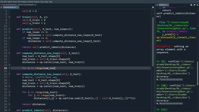 K-Nearest Neighbor from scratch - Machine Learning Python смотреть онлайн