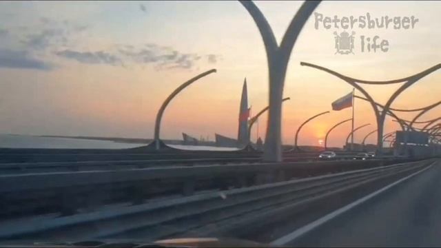 Вид на Лахта Цент с окна автомобиля|Petersburger life?? смотреть онлайн