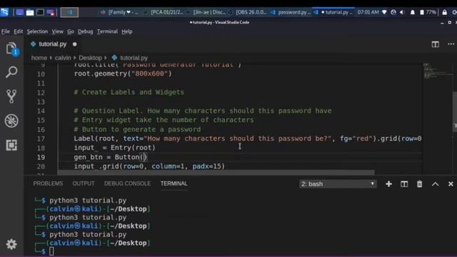 Password Generator PYTHON GUI Tutorial смотреть онлайн