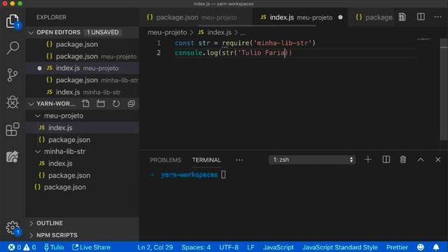 Vinculando módulos JS locais com Yarn Workspaces смотреть онлайн