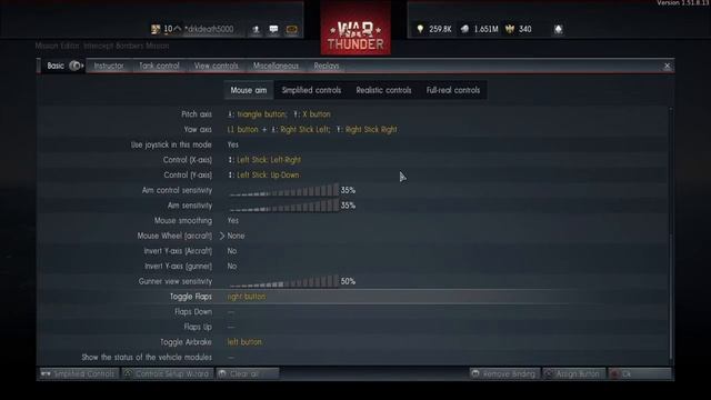 War Thunder PS4 DS4 Controller Settings смотреть онлайн
