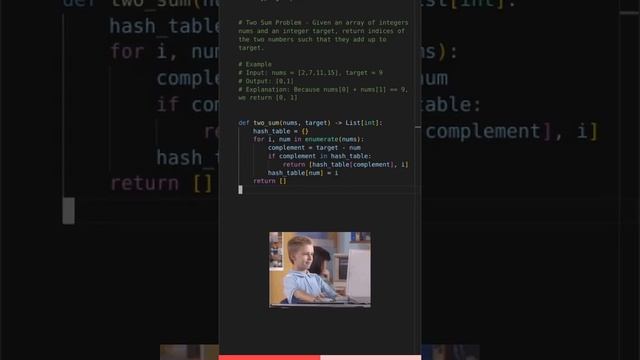 Python Best Solution to the Two Sum Problem (Leetcode 1) #coding #codinginterview #python смотреть онлайн