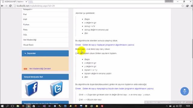 C++ Dersleri - Algoritma Mantığı ve Özellikleri смотреть онлайн