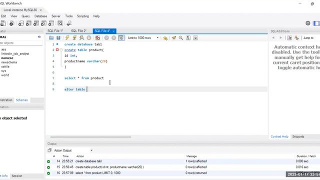 CREATE TABLE,DATABASE IN MYSQL,INSERT DATA INTO MYSQL,RENAME TABLE IN MYSQL смотреть онлайн