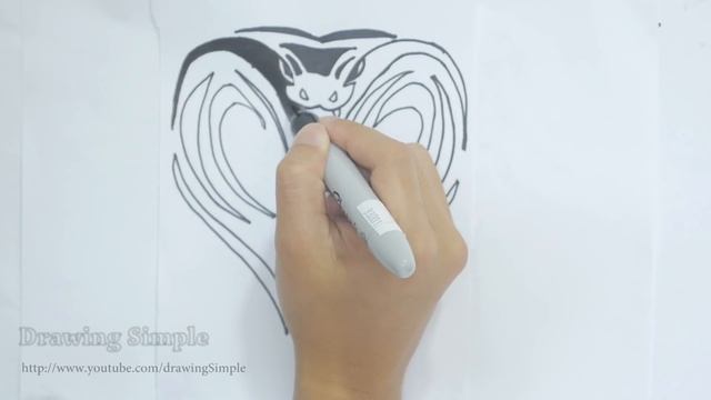 How to draw cobra tribal tattoo design | Ep. 129 смотреть онлайн