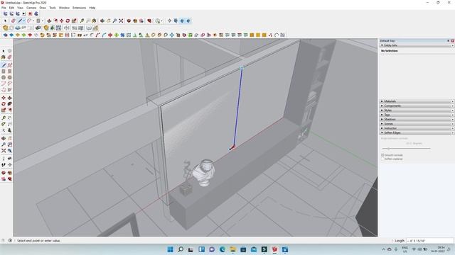 How To Design Interior In SketchUp | Modeling & Walkthrough In SketchUp