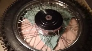 Переднее колесо иж на 19'. Новая резина. Колесо готово к установке на иж-планету. мотоцикл иж