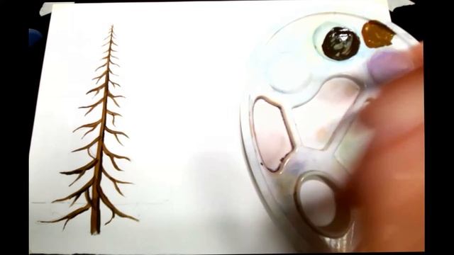 Мастер-класс Серия: Деревья "ЕЛЬ" Живопись 4+ смотреть онлайн