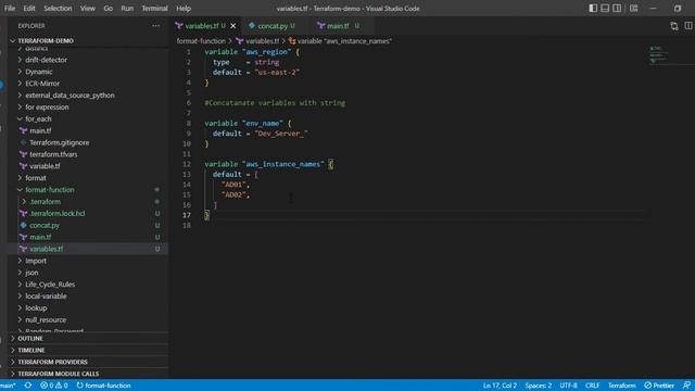 Concatenate variables using format function смотреть онлайн