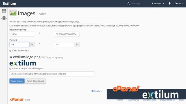 How to Change Image Sizes in cPanel - Extilum Hosting смотреть онлайн